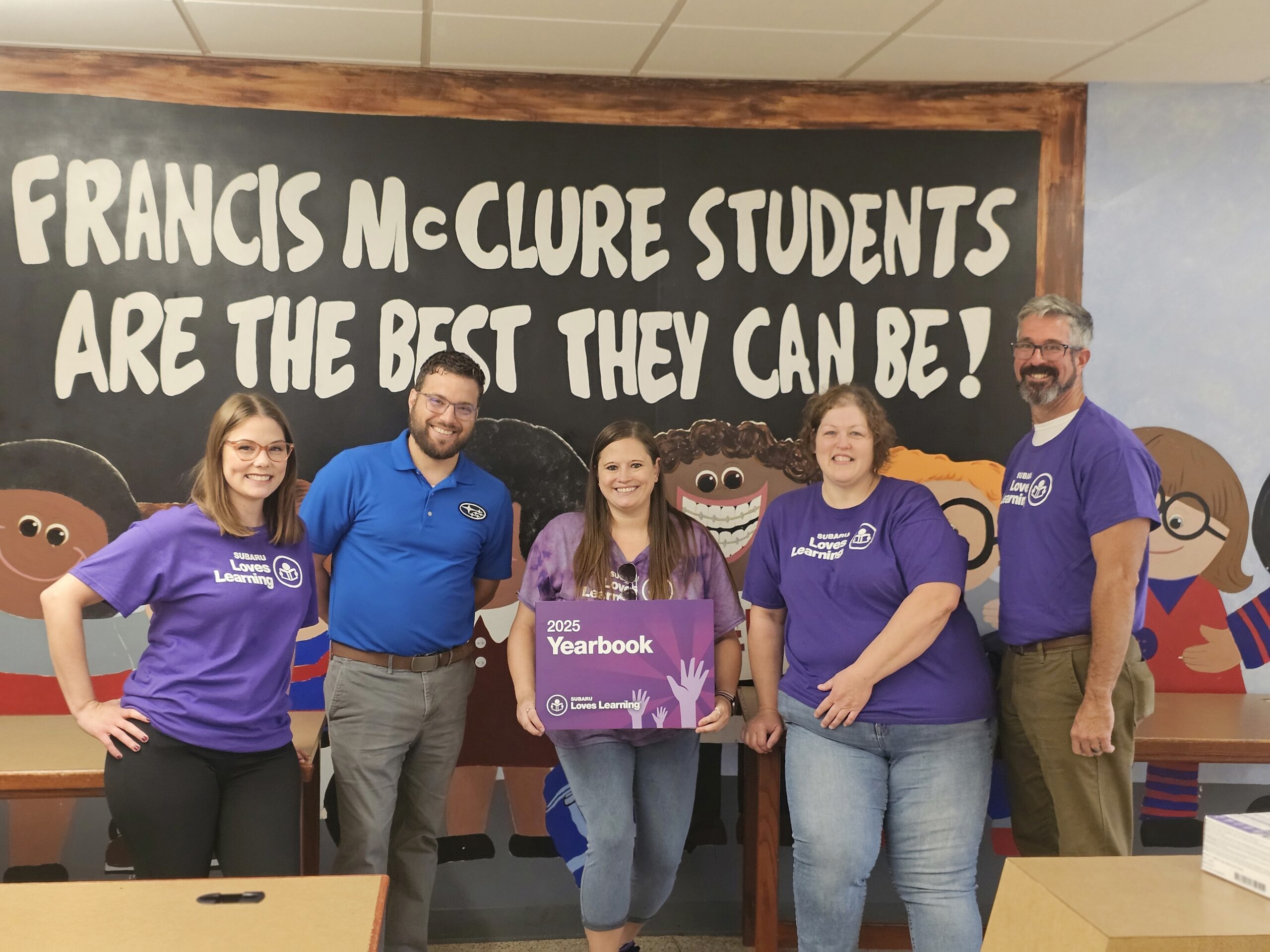 Kenny Ross Subaru Subaru Loves Learning Francis McClure Elementary Teachers