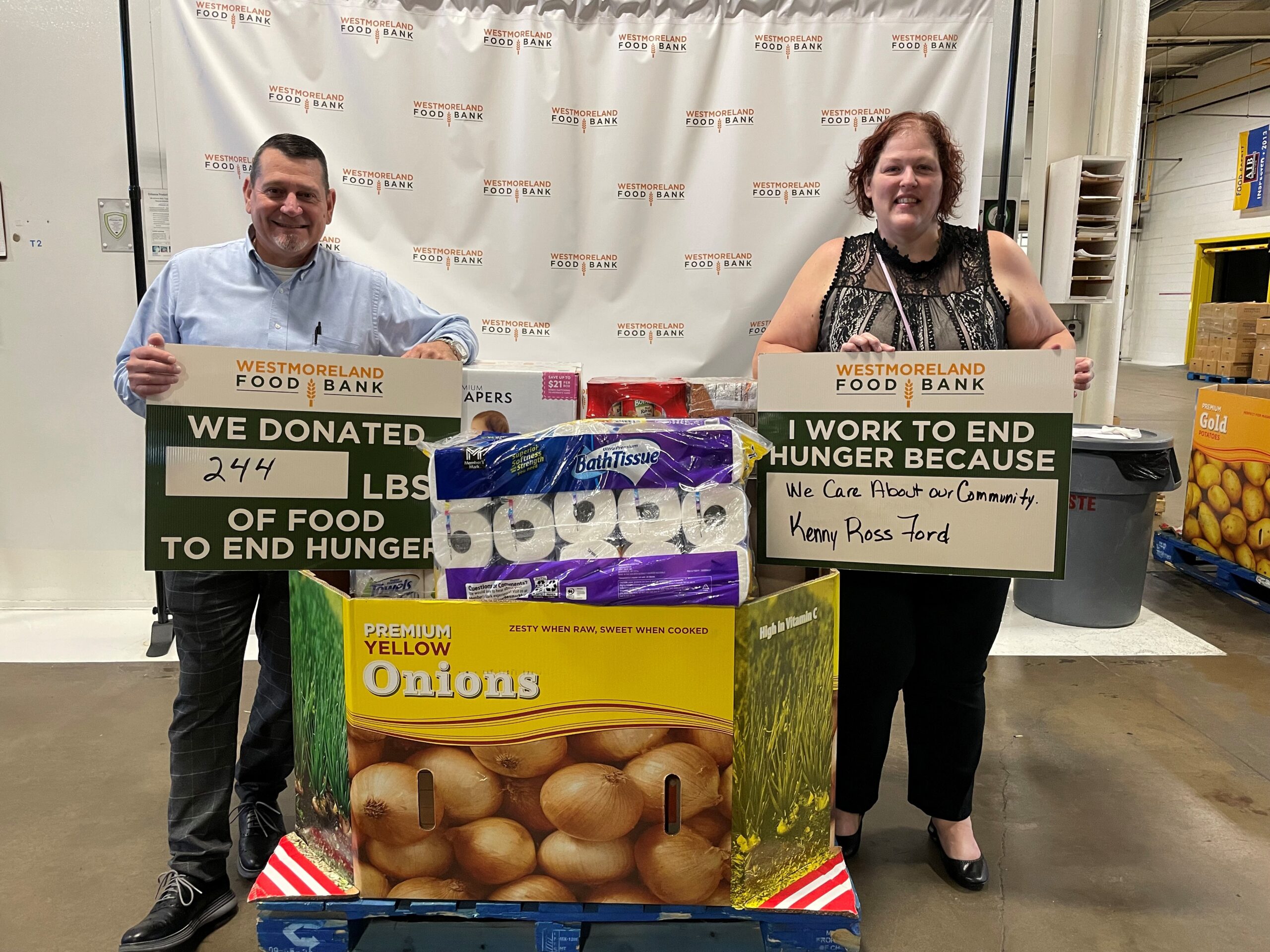 Kenny Ross Ford Westmoreland Food Bank Collaboration
